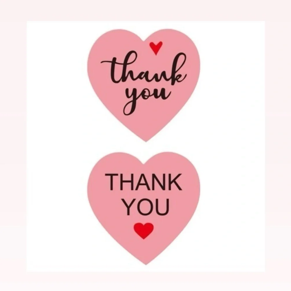 40 Small Thank You Stickers! (Quarter Size)